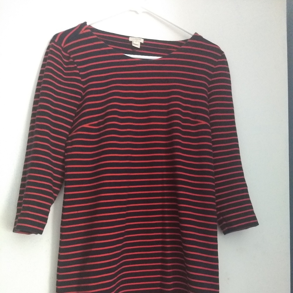 J. Crew Factory Striped Maritime Dress